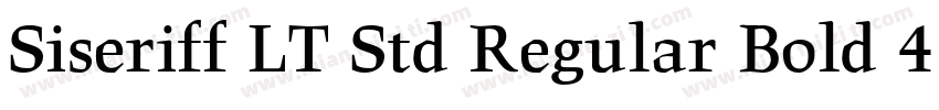 Siseriff LT Std Regular Bold 41226字体转换
